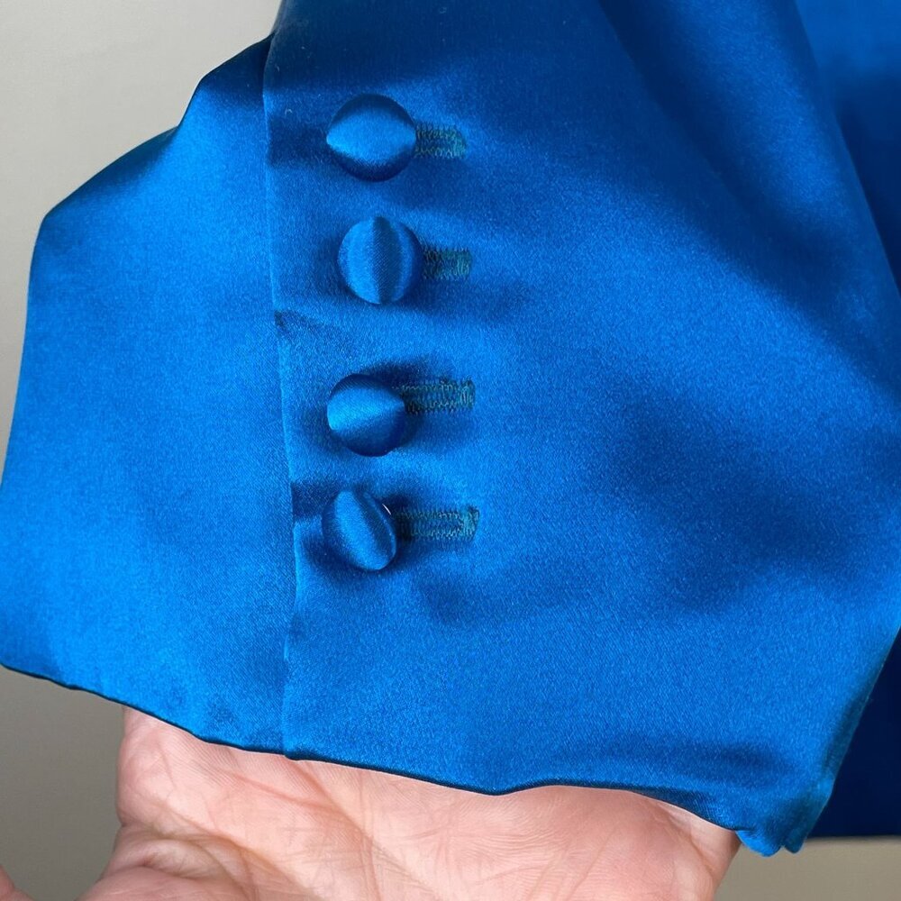 Vintage Baldanza Luxury SILK Blazer NWT Womens 10 Glam Formal Party Statement - Picture 6 of 13